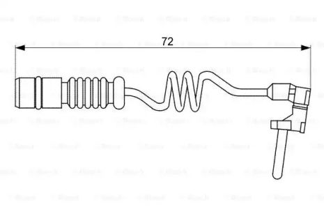 Датчик зносу гальм. кол. MERCEDES BENZ, MERCEDESBENZ 1987473057, BOSCH (1987473057)