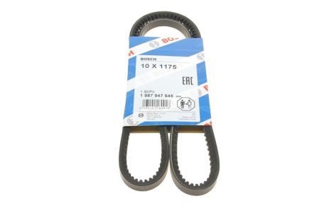 Ремень клиновый 10x1175 CAPRI I, RENAULT SAAB, TOYOTA 9091602110, RENAULT 0000323783, BOSCH (1987947645)