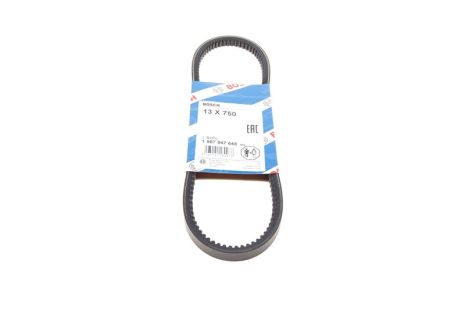 Ремень клиновый 13x750 DEFENDER I, GALLOPER I, HYUNDAI 1987947648, HYUNDAI 2521342100, BOSCH (1987947648)