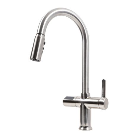 Кухонный смеситель с температурным индикатором VALESO SX231B выдвижной