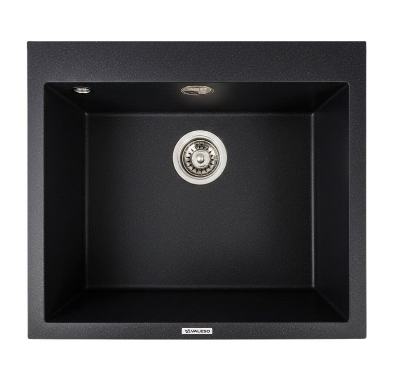 Черная металлическая кухонная мойка 5750 DAVINA VALESO Черная металлическая кухонная мойка 5750 DAVINA VALESO