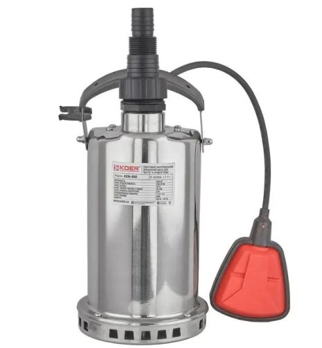 Насос дренажний Чехія KDN-900 корпус нержавіюча сталь Н=10М, Q=12кбМ, P=900 Вт