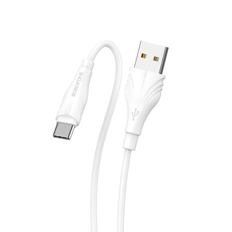 Кабель Borofone BX18 USB to Type-C 1m білий