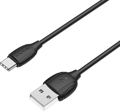 Кабель Borofone BX19 USB to Type-C 1m чорний Кабель Borofone BX19 USB to Type-C 1m чорний