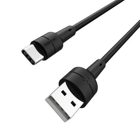 Кабель Borofone BX30 USB to Type-C 1m черный Кабель Borofone BX30 USB to Type-C 1m черный