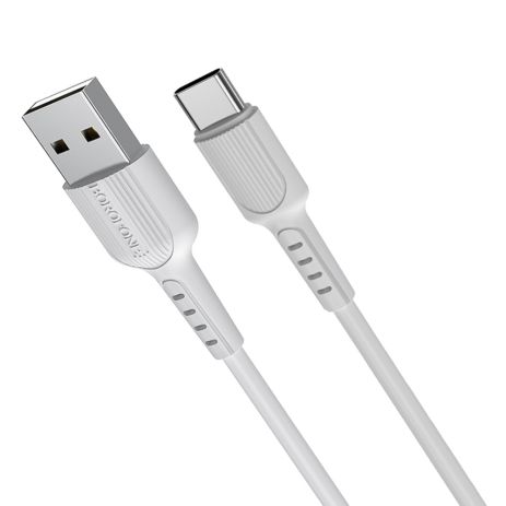 Кабель Borofone BX16 USB to Type-C 1m белый Кабель Borofone BX16 USB to Type-C 1m белый