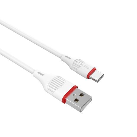Кабель Borofone BX17 USB to Type-C 1m белый Кабель Borofone BX17 USB to Type-C 1m белый