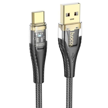 Кабель Hoco U121 USB to Type-C 1.2m черный Кабель Hoco U121 USB to Type-C 1.2m черный