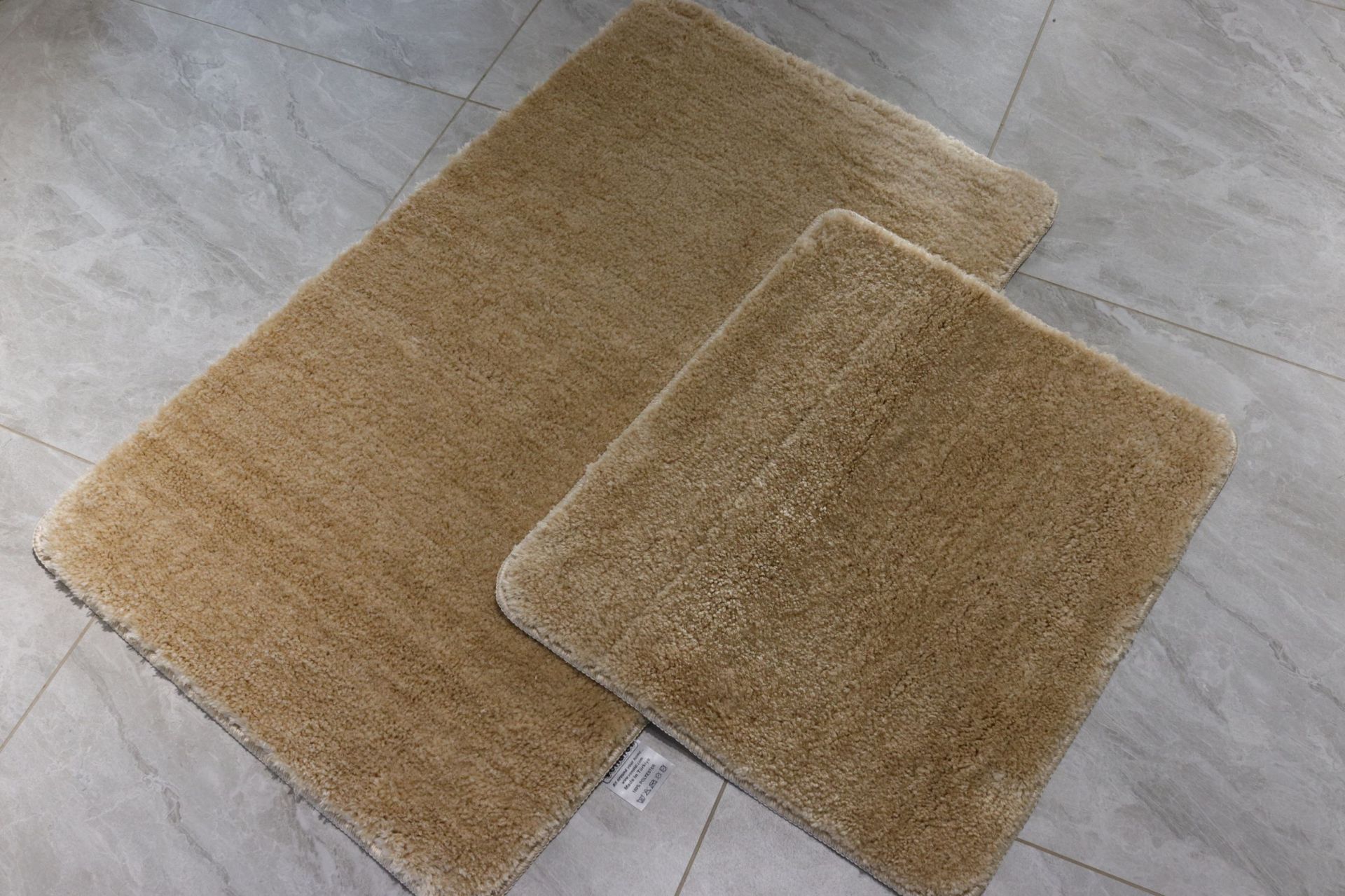 Комплект килимків для ванної та туалету Softmicro 60x100 50x60 см 07005 Cappuccino Комплект килимків для ванної та туалету Softmicro 60x100 50x60 см 07005 Cappuccino