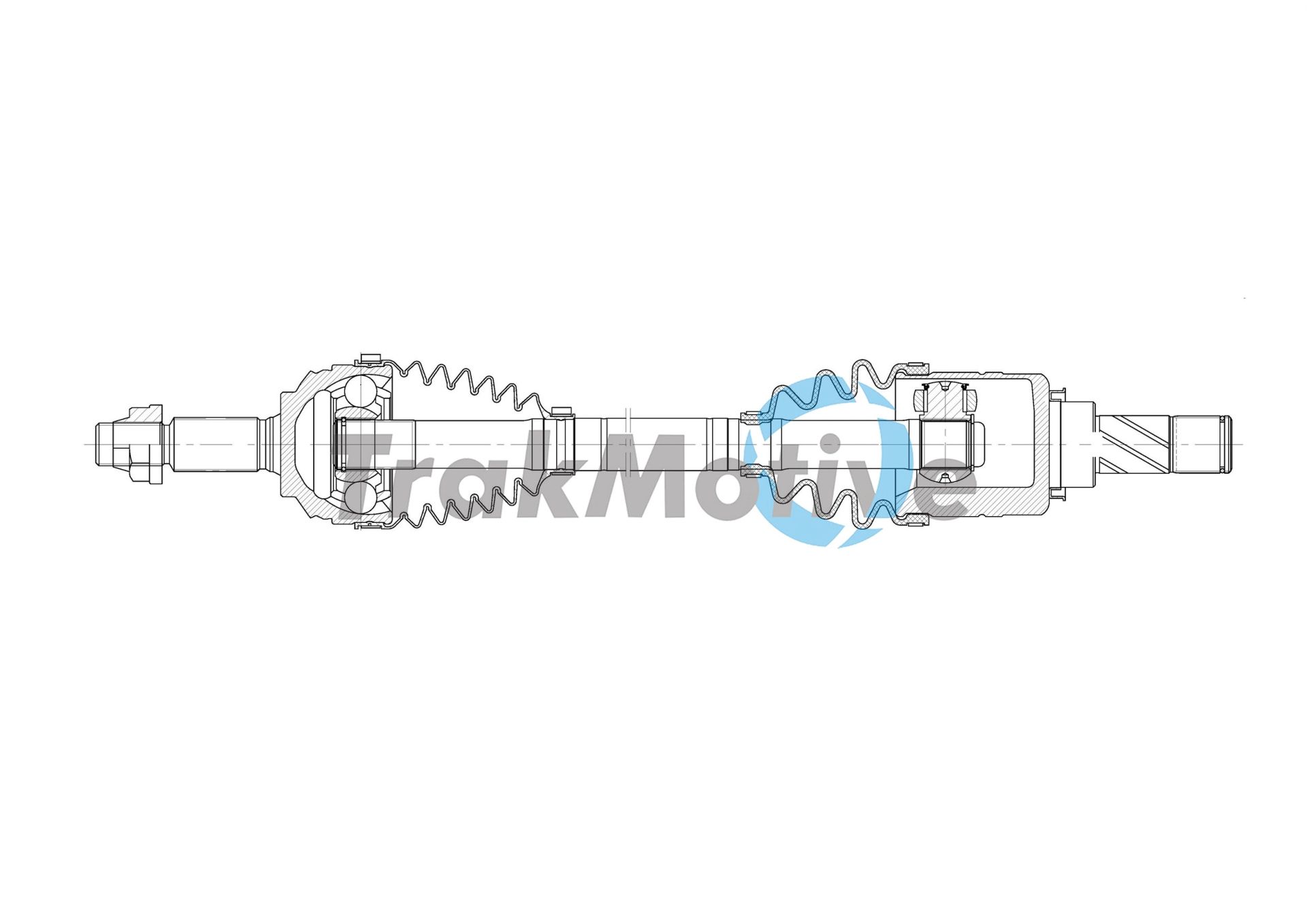 Приводной вал в сборе RENAULT CLIO, TRAKMOTIVE (302066) Приводной вал в сборе RENAULT CLIO, TRAKMOTIVE (302066)