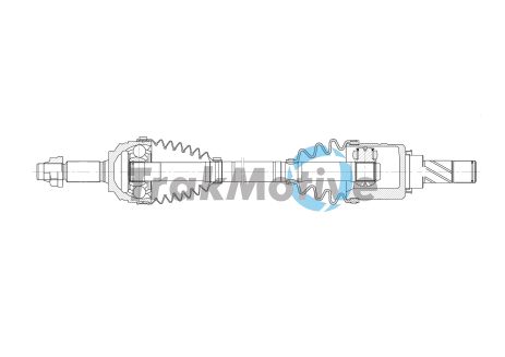 Приводной вал в сборе RENAULT CLIO, TRAKMOTIVE (302066)