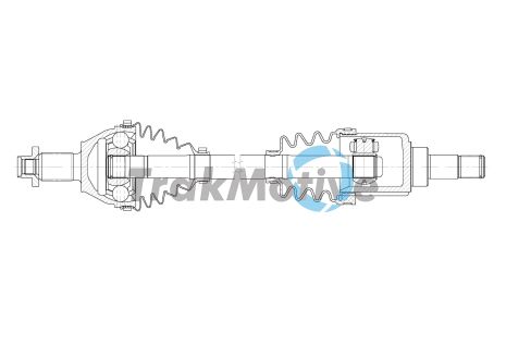 Приводной вал в сборе SEAT IBIZA, SKODA FABIA, TRAKMOTIVE (302036)