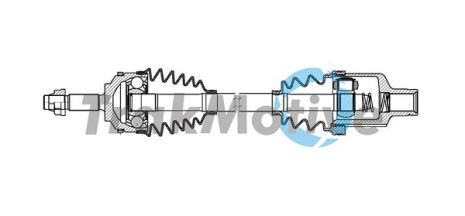 Приводний вал у зборі RENAULT CLIO, TRAKMOTIVE (301472)