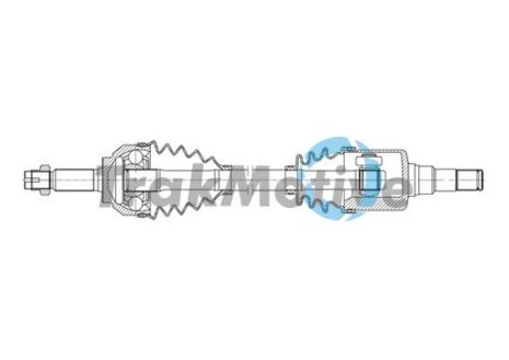 Приводной вал в сборе TOYOTA COROLLA, TRAKMOTIVE (301329)