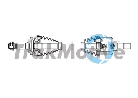 Приводной вал в сборе PEUGEOT 5008, CITROËN C5, TRAKMOTIVE (302055)