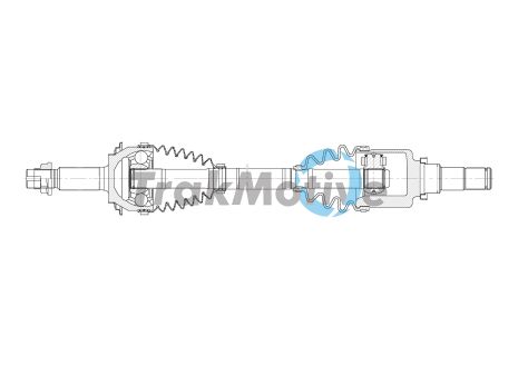 Приводной вал в сборе TOYOTA YARIS, TRAKMOTIVE (302041)