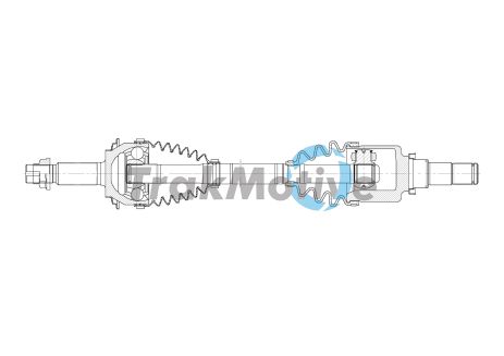 Приводной вал в сборе TOYOTA YARIS, TRAKMOTIVE (302041)