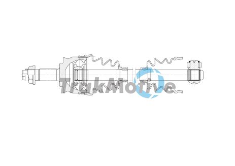 Приводной вал в сборе FIAT PANDA, TRAKMOTIVE (301993)