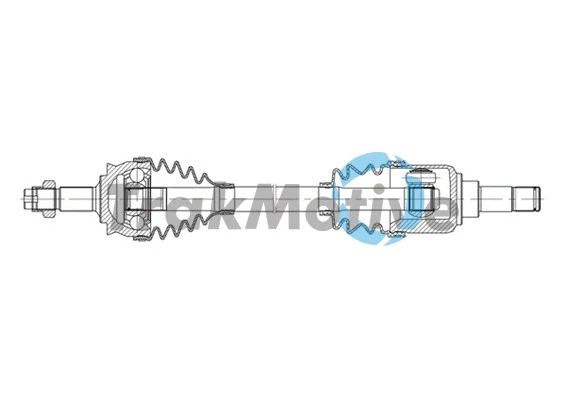 Приводной вал в сборе FORD KA, FIAT 500, TRAKMOTIVE (301317) Приводной вал в сборе FORD KA, FIAT 500, TRAKMOTIVE (301317)