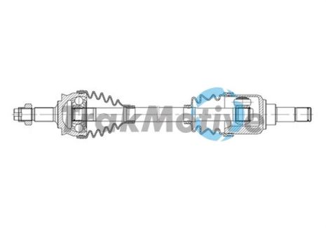 Приводной вал в сборе FORD KA, FIAT 500, TRAKMOTIVE (301317)