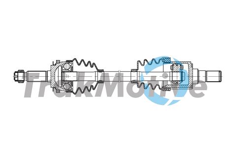 Приводной вал в сборе KIA PICANTO, TRAKMOTIVE (301913)