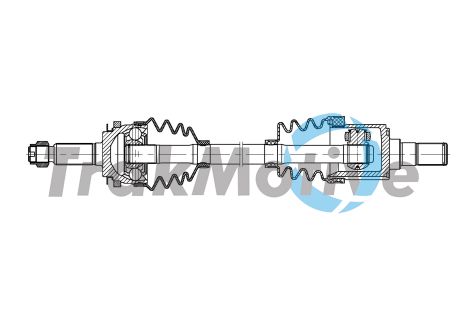 Приводной вал в сборе KIA PICANTO, TRAKMOTIVE (301913)