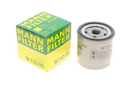 Фильтр масляный VW, MANN-FILTER (W712/95)