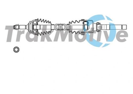 Приводной вал в сборе CITROËN DS3, PEUGEOT 208, TRAKMOTIVE (301724)