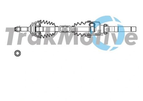 Приводной вал в сборе CITROËN DS3, PEUGEOT 208, TRAKMOTIVE (301724)