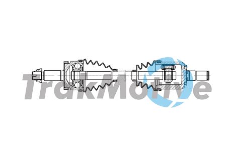 Приводной вал в сборе HYUNDAI TUCSON, TRAKMOTIVE (301921)