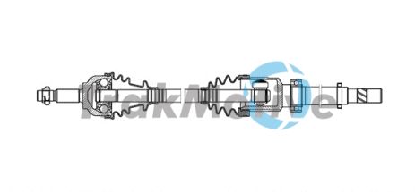 Приводной вал в сборе RENAULT CAPTUR, TRAKMOTIVE (301747)