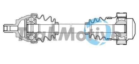 Приводной вал в сборе VW GOLF, TRAKMOTIVE (301888)