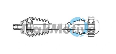 Приводной вал в сборе SEAT ATECA, SKODA SUPERB, TRAKMOTIVE (301689)