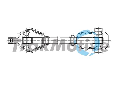 Приводной вал в сборе AUDI Q3, SEAT ATECA, TRAKMOTIVE (302002)