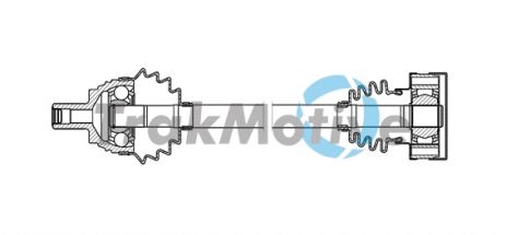 Приводной вал в сборе SEAT LEON, VW GOLF, TRAKMOTIVE (301744)