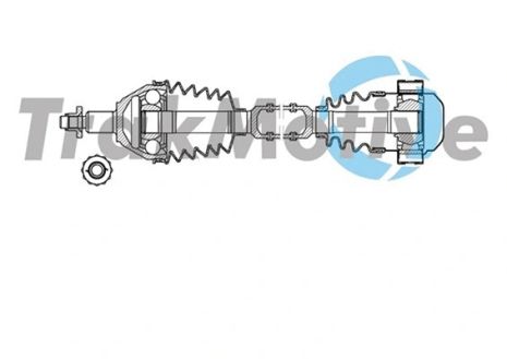 Приводной вал в сборе SKODA RAPID, VW POLO, TRAKMOTIVE (301713)