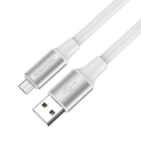 Кабель Borofone BX82 USB to MicroUSB 1m белый Кабель Borofone BX82 USB to MicroUSB 1m белый