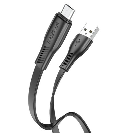 Кабель Borofone BX85 USB to MicroUSB 1m чорний