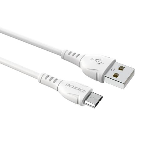 Кабель Borofone BX51 USB to MicroUSB 1m білий