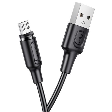 Кабель Borofone BX41 USB to MicroUSB 1m магнітний чорний
