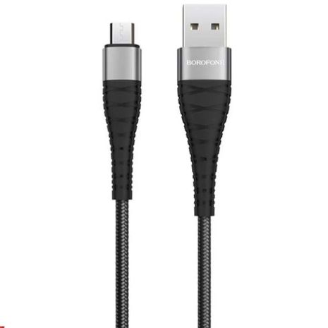 Кабель Borofone BX32 USB to MicroUSB 1m чорний