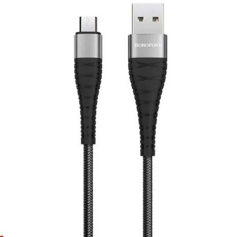 Кабель Borofone BX32 USB to MicroUSB 1m черный Кабель Borofone BX32 USB to MicroUSB 1m черный