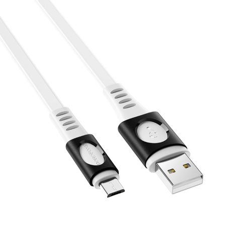 Кабель Borofone BX35 USB to MicroUSB 1m белый Кабель Borofone BX35 USB to MicroUSB 1m белый