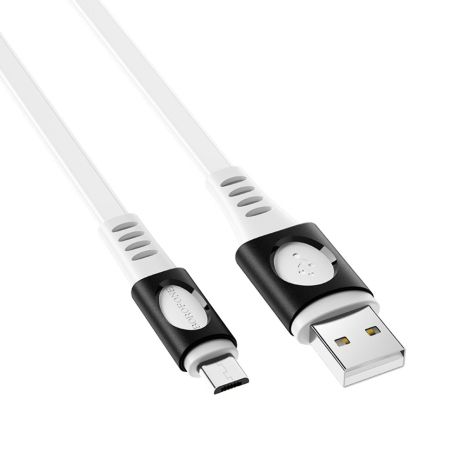Кабель Borofone BX35 USB to MicroUSB 1m білий