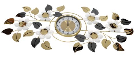 Безшумний настінний годинник (54х121 см) металевий OV-0142