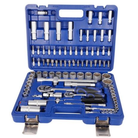 Инструмент набор 1/4", 1/2" 94 шт. с металлическими замками, СТАНДАРТ СНГ STM-0094-6