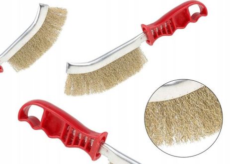 Металлическая щетка для снятия ржавчины (латунная проволока, пластиковая ручка) СТАНДАРТ BWPH0102 Металлическая щетка для снятия ржавчины (латунная проволока, пластиковая ручка) СТАНДАРТ BWPH0102