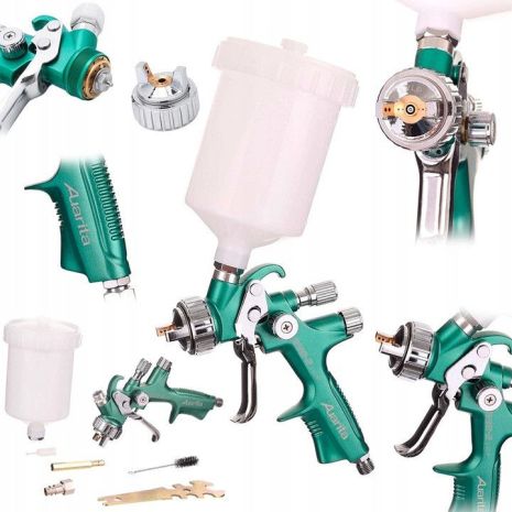 Пневматичний краскопульт професійний LVLP верх. пласт. бачок 600мл, 1,4мм AUARITA 898-2-1.4LP