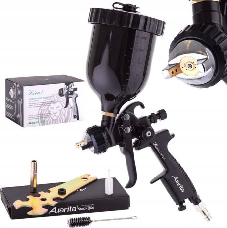 Пневмокраскопульт HVLP верх.п/б 600мл, 1,4мм AUARITA LION-1-1.4