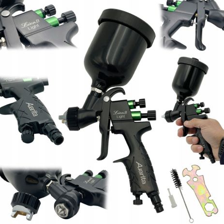 Пистолет красящий пневматический LVMP верх.пласт.бачок 250мл, форсунка-1,0мм AUARITA LION-B-LIGHT-1.0LM